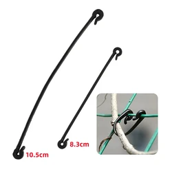 8.5/10.3cm Garden Plants Bundled Buckle Grape Vines Vegetable Strapping Clip Grape Cucumber Tomato Branch Fastener Black 50Pcs