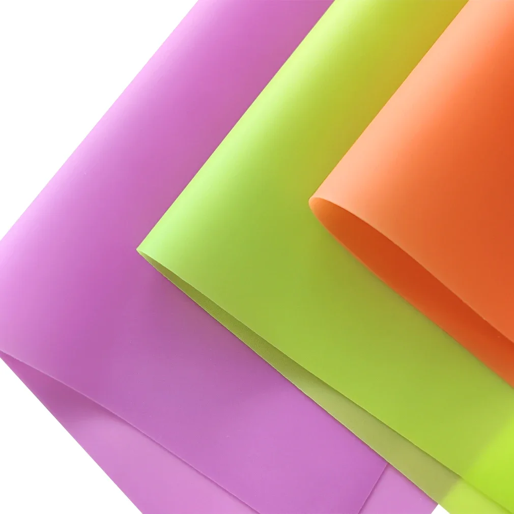 30x135cm Jelly Solid Colored Translucent PVC Soft Plastic Vinyl Film for Making Bag Shoe Garment Decoration DIY Hair Accessories
