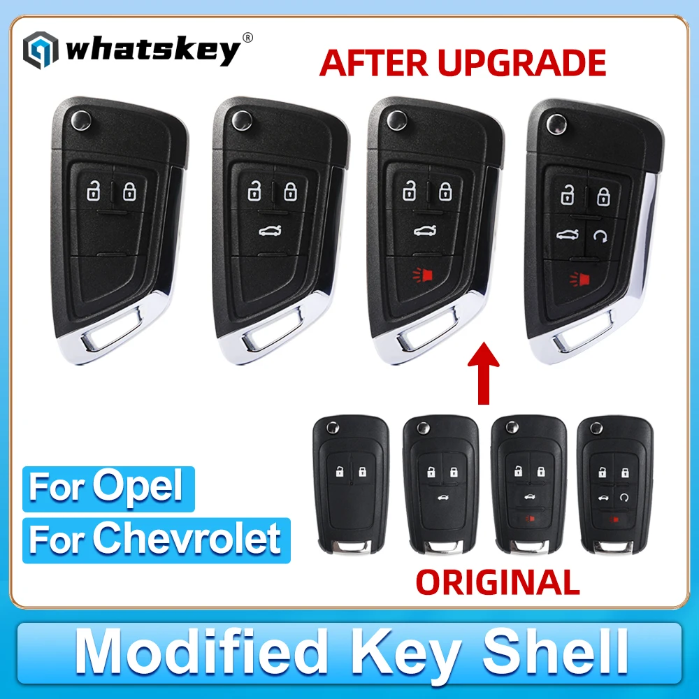 10Pcs Modified Remote Shell Key Case For Opel Vauxhall Insignia Astra Mokka Folding Car Key Case For Chevrolet Lova Aveo Curze