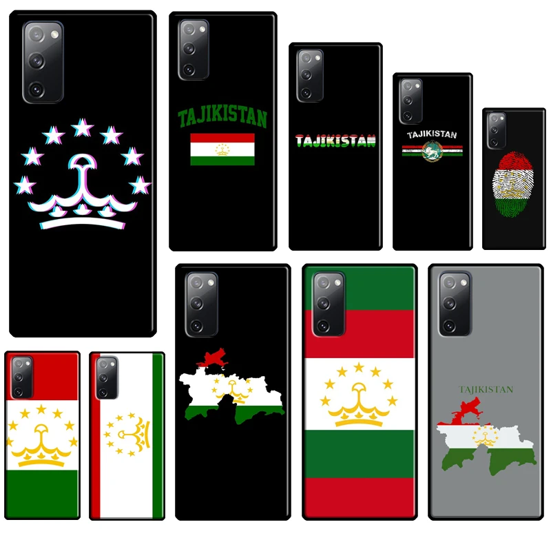 Tajikistan Flag Silicone Case For Samsung Galaxy S23 S22 S21 Ultra Note 20 S8 S9 S10 Note 10 Plus S20 FE Cover