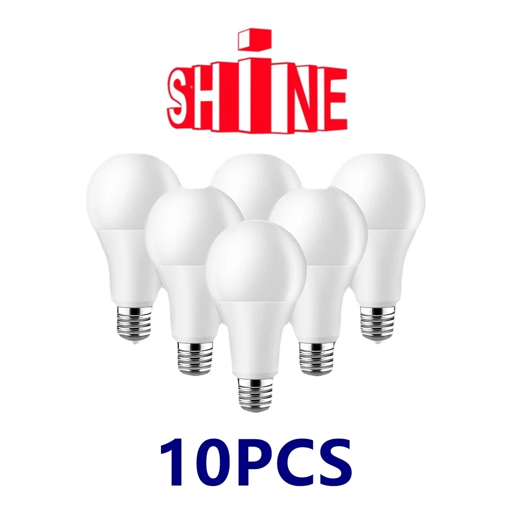 10PCS 2022 Focos High Brightness LED Bulb Lamps A60 E27 B22 AC220V-240V 15W Power 3000K/4000K/6000K Energy saving of super brigh