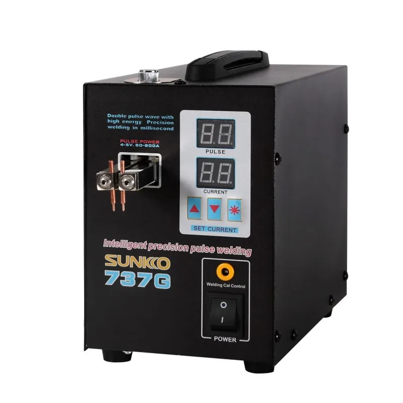 

SUNKKO 737G Battery Spot Welder 2.8KW Digital Display Spot Welding Machine For 18650 Battery Pack Weld Double Pulse Spot Welders