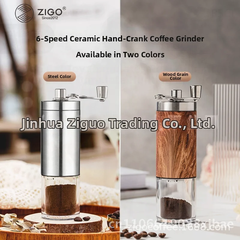 

Портативная мини-ручная мельница для кофейных зерен, ручная стиральная машина для перца из нержавеющей стали для домашнего офиса на открытом воздухе