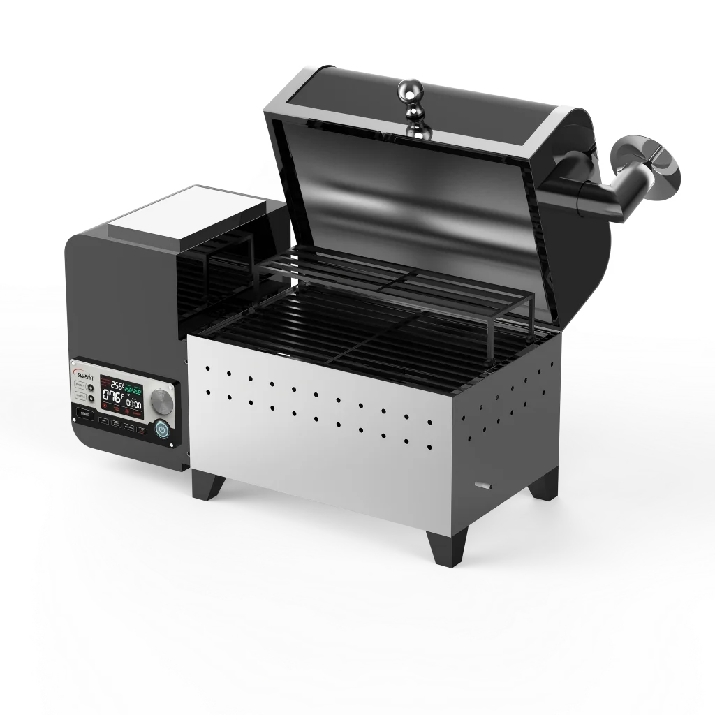 Portable Pellet Grill Smoker Function Pellet Smoker Grill Portable Camping for Tent Truck Drivers