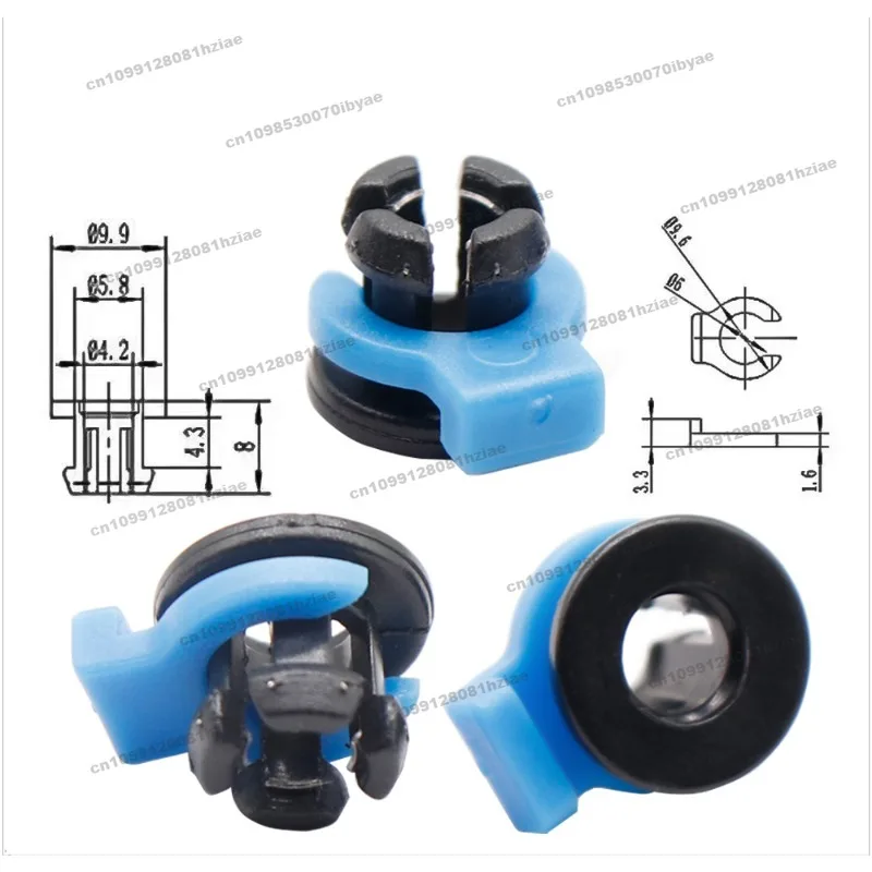 Suitable for 3D Printer Accessories Bowden Tube Blue and White Jaw Buckle Fixed 4MM Tube Pneumatic Connector Plastic Quick Plug