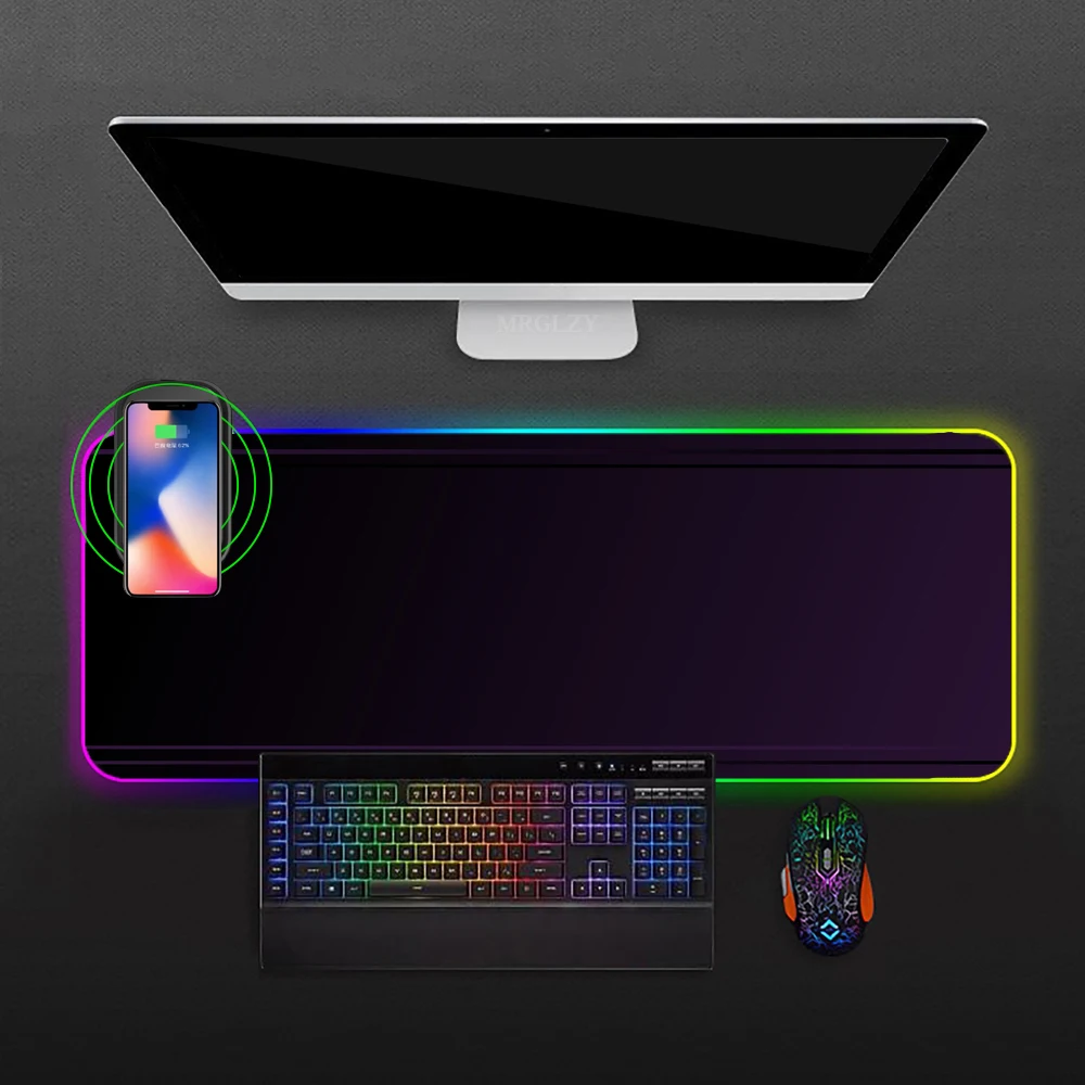 

RGB Wireless Charging Mousepad 900x400MM Mouse Mats Laptops Large Mouse Pad Gaming Extended Pad Table Pad Gamer Accessories