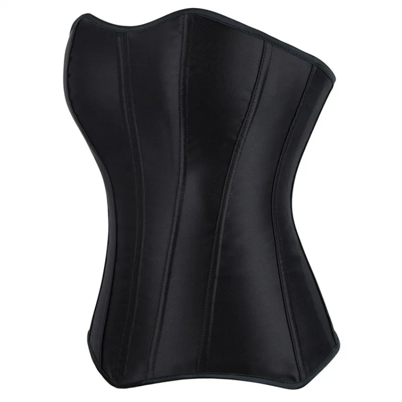 Corsets Bustiers for Women Sexy Overbust Corset Top Push Up Corselet Zipper Satin Shaper Gothic Corsetto Plus Size Korsett