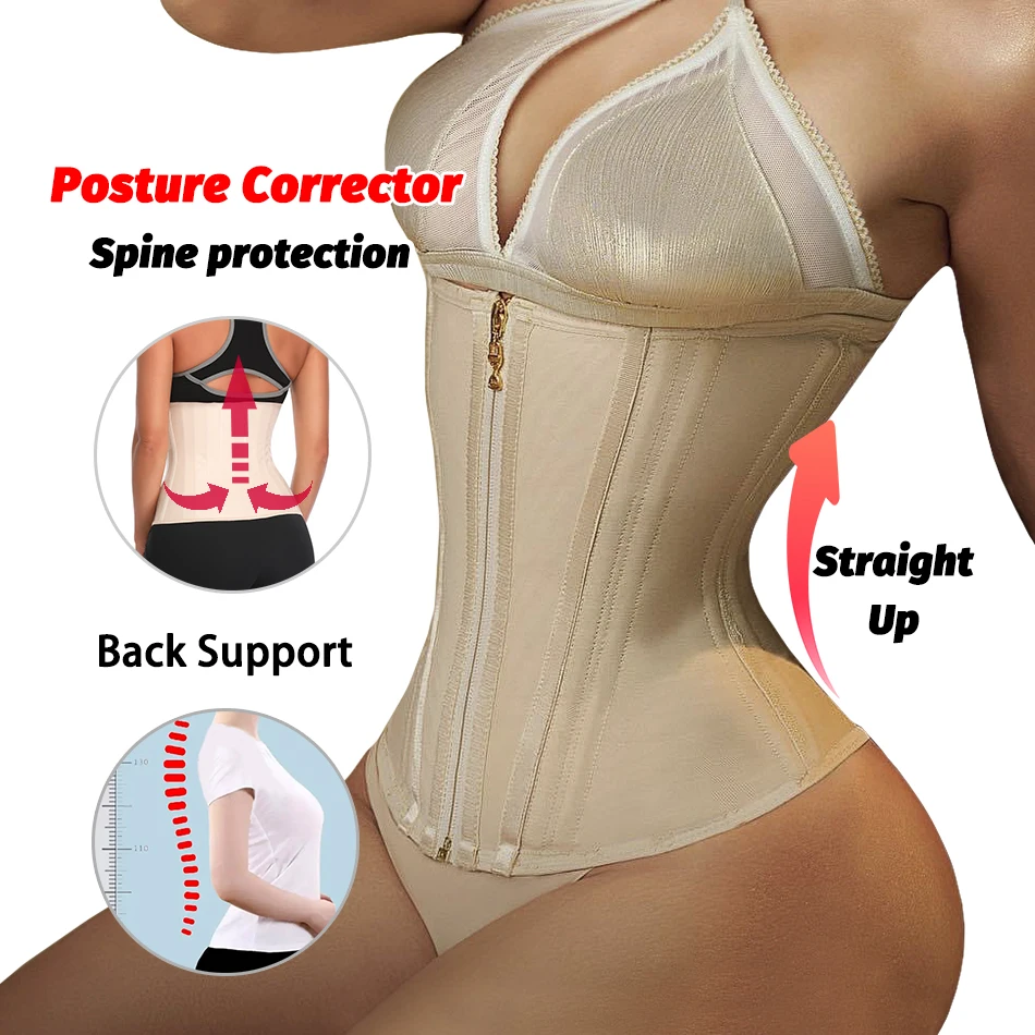 Corset Reducing Shaper Girdles Colombian Hourglass Body Sculpting Binders Belt Modeling Strap Postpartum Fajas Female Shapewear