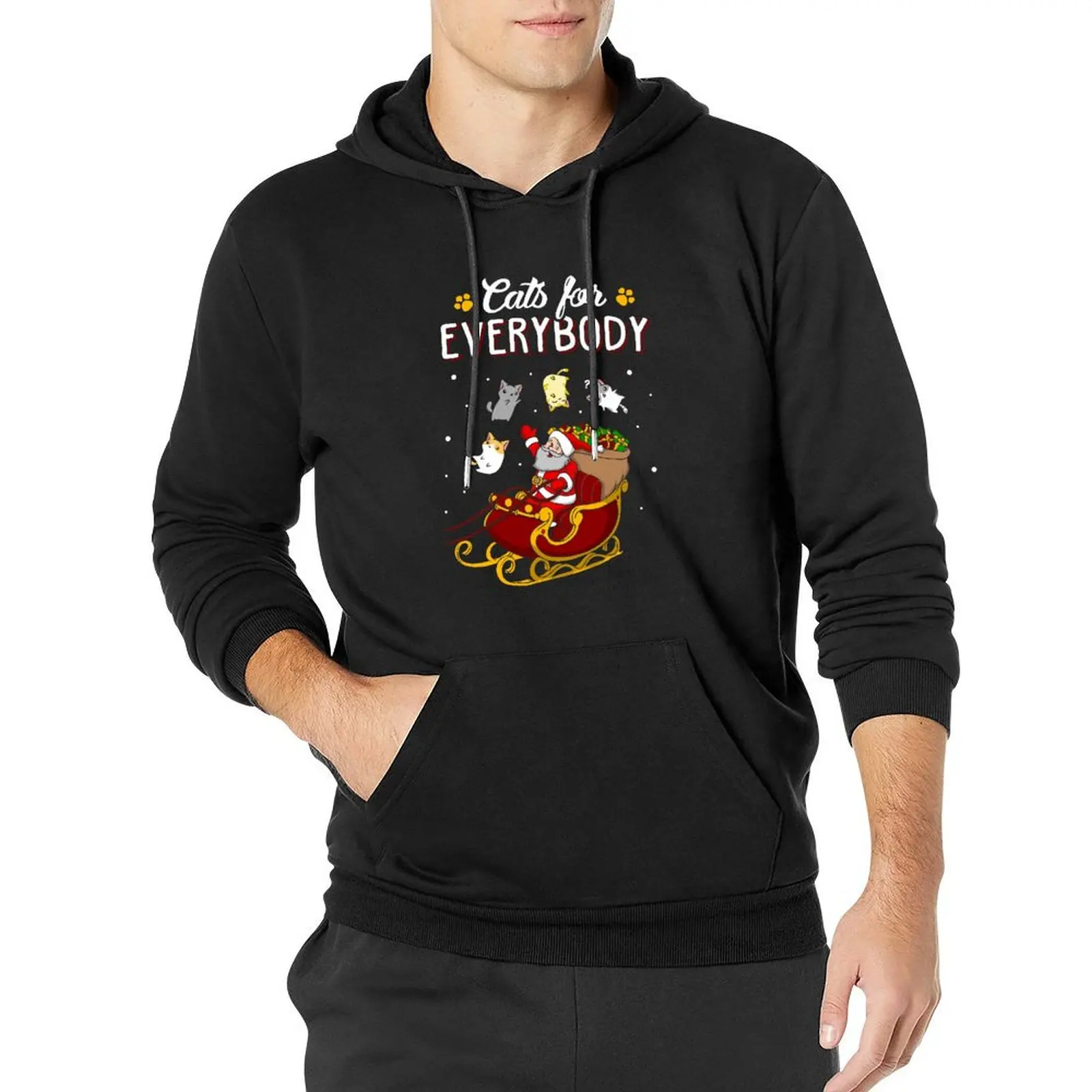 

Cats For Everybody Funny Ugly Christmas Sweatshirt Pullover Hoodie men's sweat-shirt hoodie streetwear