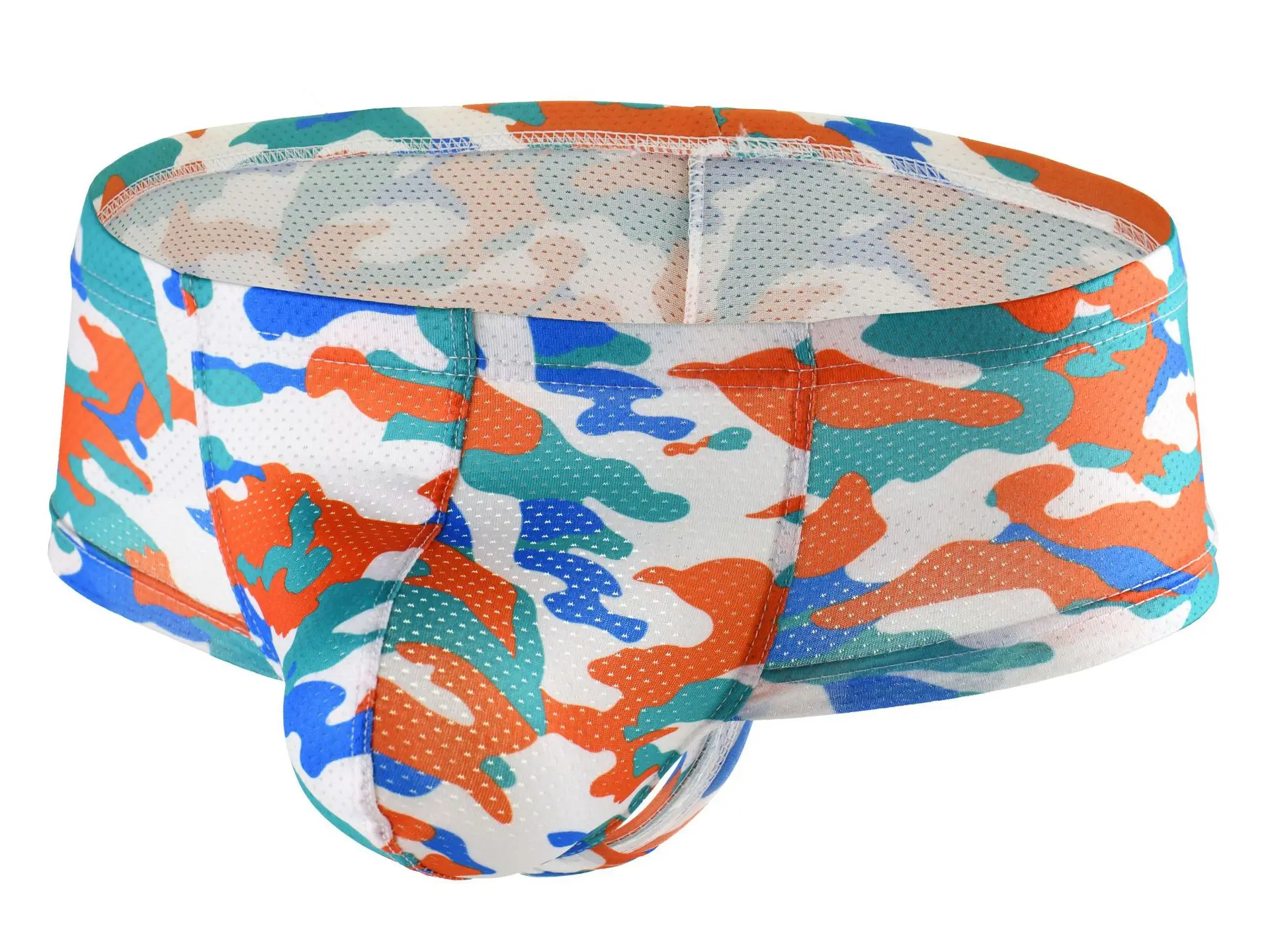 Men Boxer Briefs Camo Cartoon Print Low Waist Sexy Underwear For Youth Cross-border