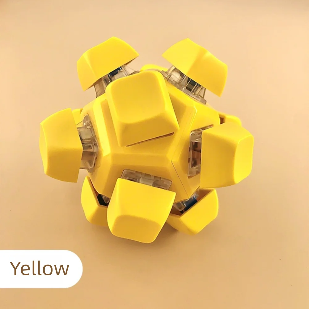 Magic Ball Fidget Keychain DIY Clicker Toy