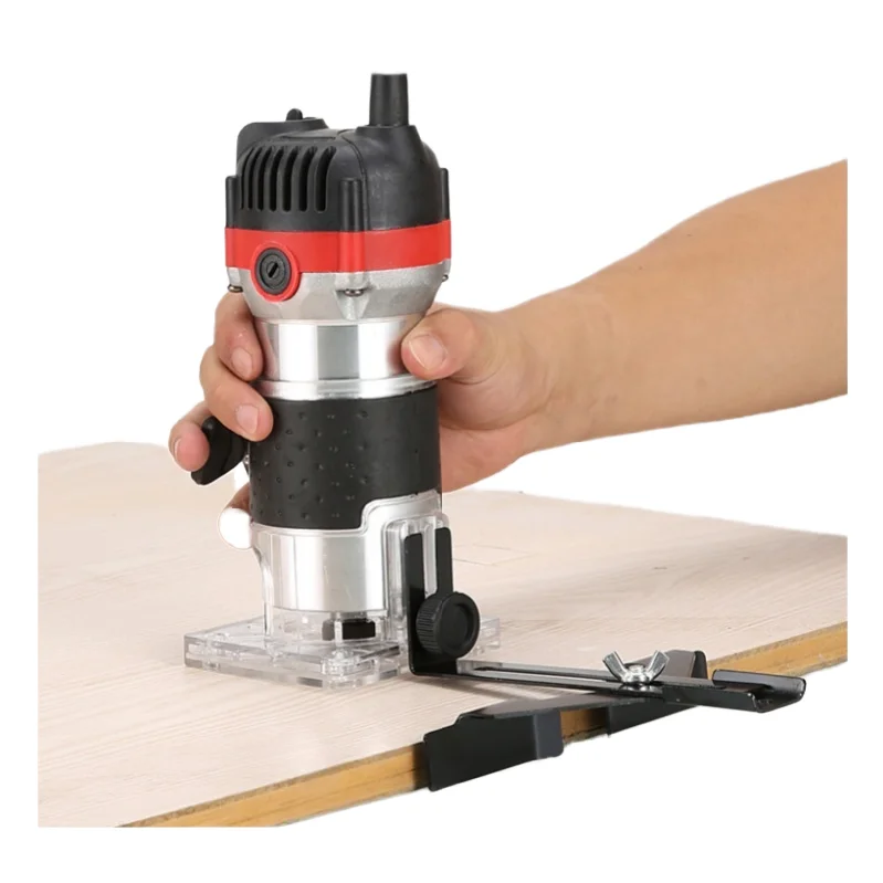 

1000W Corded Electric Woodworking Trimmer Hand Edge Milling Router Machine for Laminated Board Processing