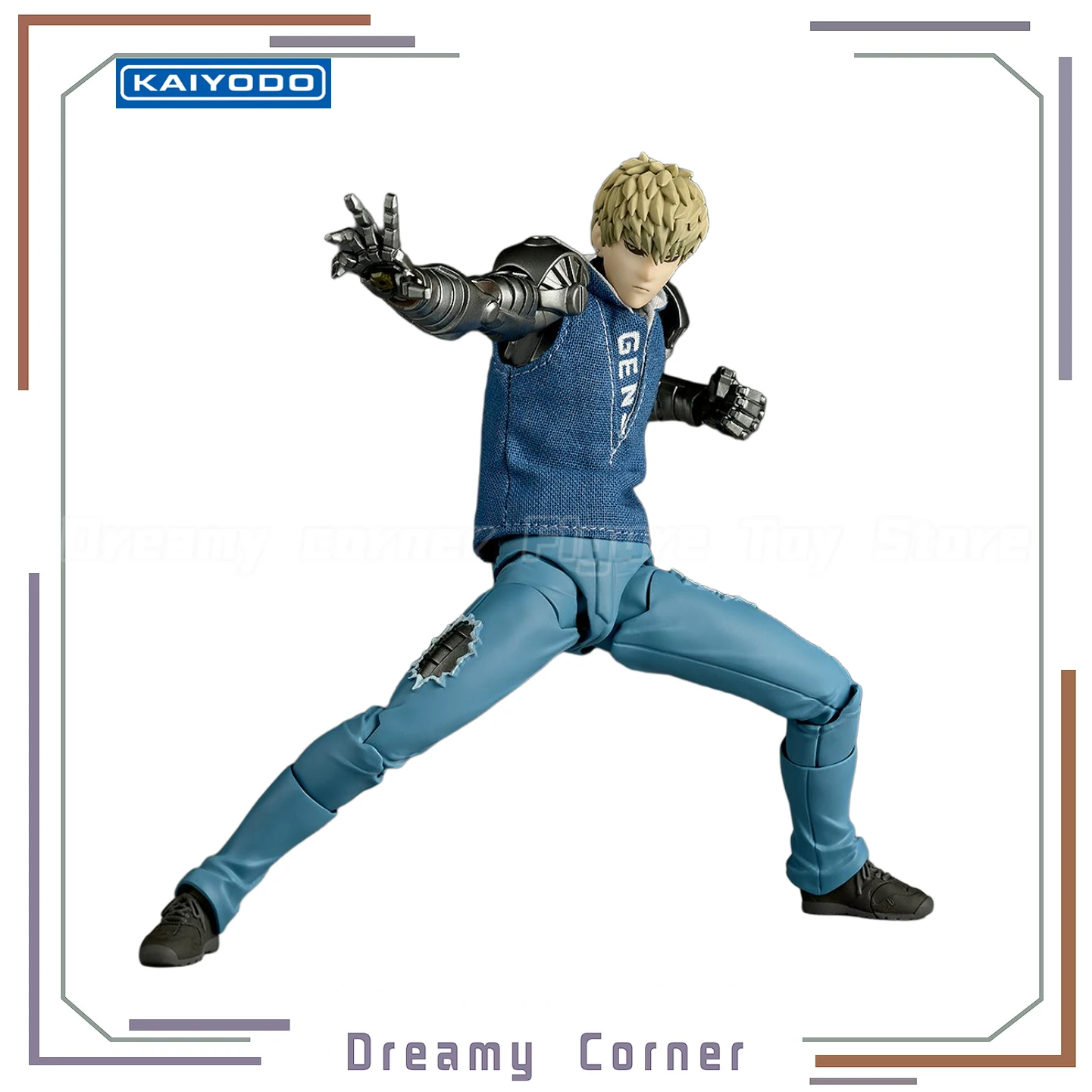 

【В наличии】KAIYODO Revoltech AMAZING YAMAGUCHI One-Punch Man Genos, коллекция экшн-фигурок, игрушки, подарки