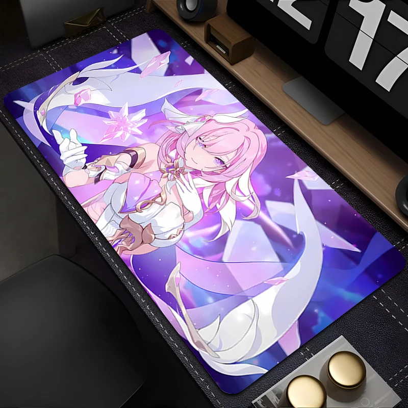 Podkładka pod mysz do laptopa Anime Akcesoria biurowe H-honkai Impact 3 Podkładka pod klawiaturę Gumowa podkładka pod kubek Miękka podkładka pod mysz Duża podkładka na biurko