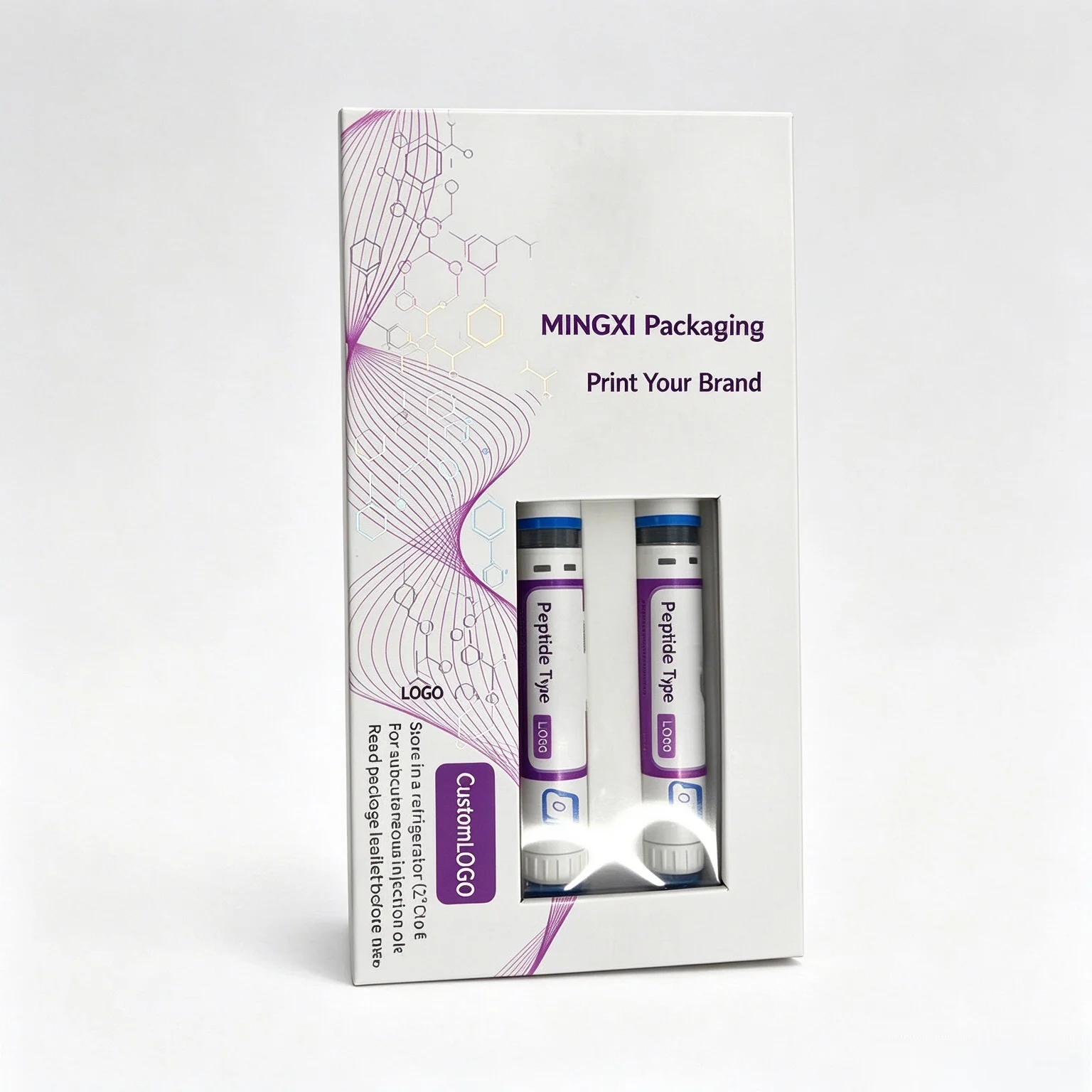 Custom Printed Folding Carton Box,Injection Pen Packaging Box,Medical Pen Kit & Pharmaceutical Drug Packaging