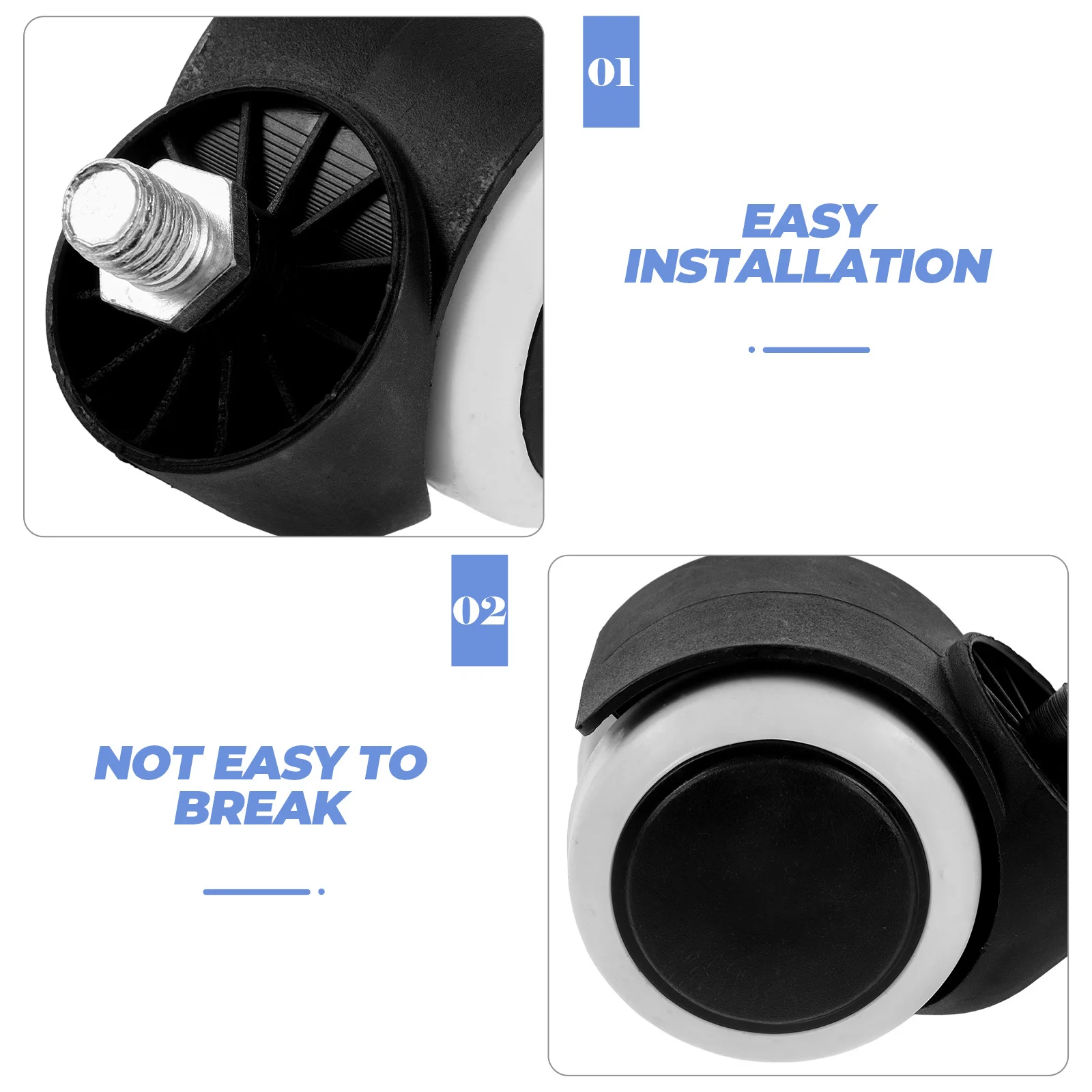 

4pcs Iv Stand Wheels Replacement Rolling Base Rollers For Iv Pole Compatible With Infusion Pumps Medical Equipment