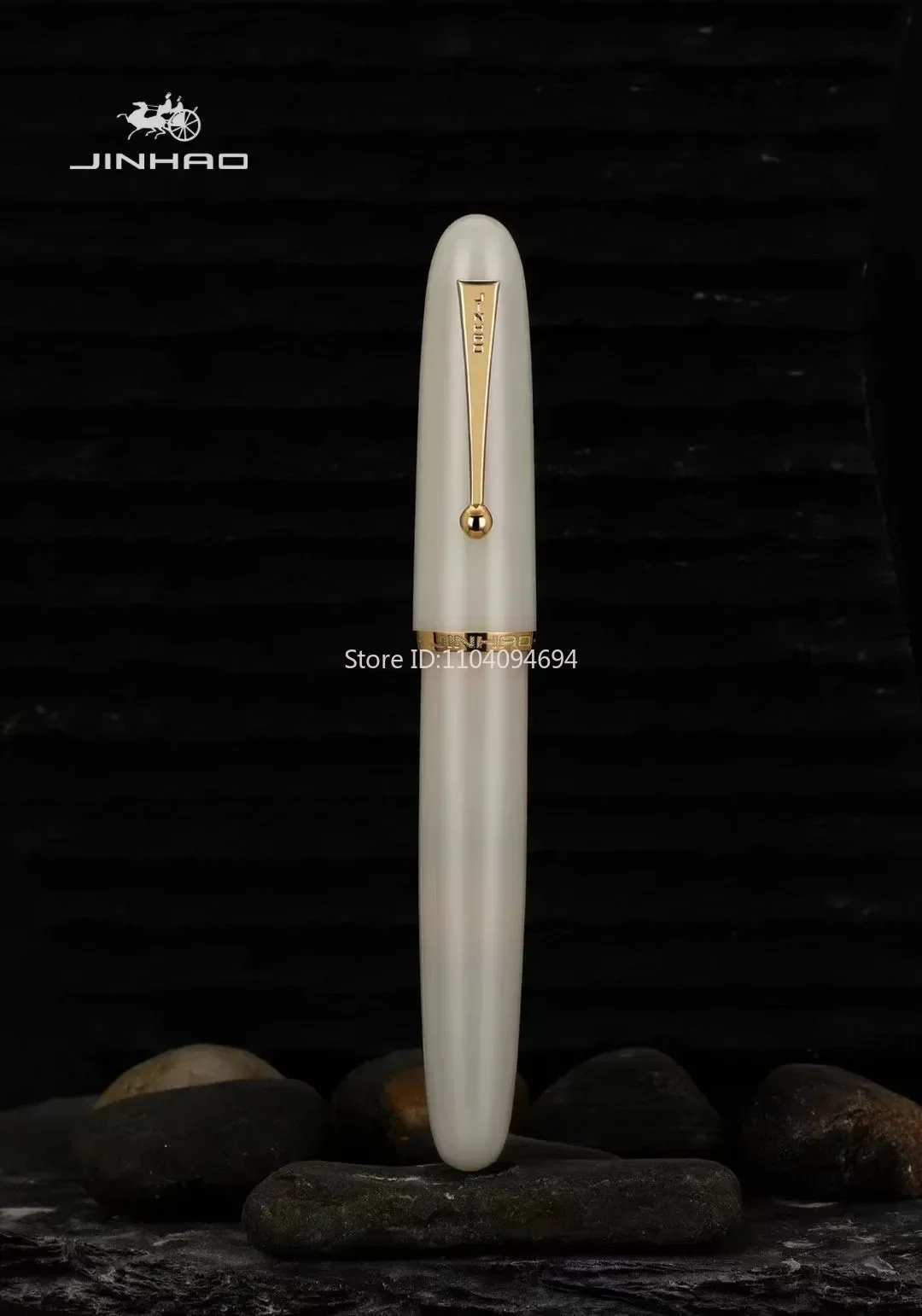 Heartbeat Nib! Jinhao 9019 Fountain Pen #8 Ivory Big Size Resin Office Writing Pen with Large Converter Writing Gift