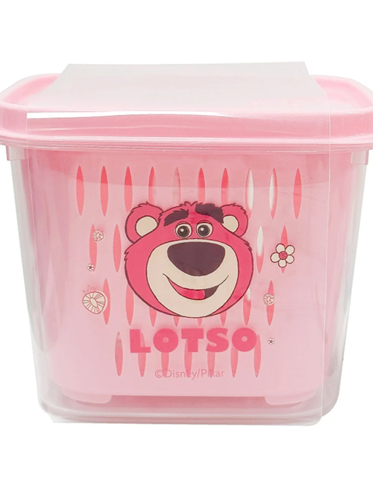 Miniso-lavabo de oso de fresa fresca simple, lavamanos de dibujos animados, cocina doméstica de alto valor, cesta de drenaje Doble