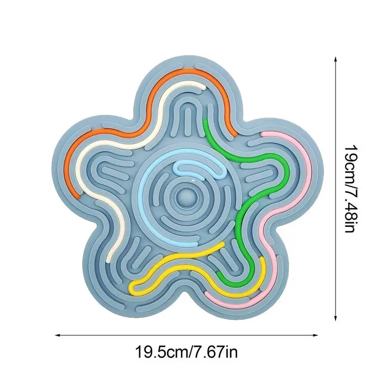 Children's puzzle silicone sensory activity board Stress relief toy Interactive Flower Board game Educational toy for kids gift