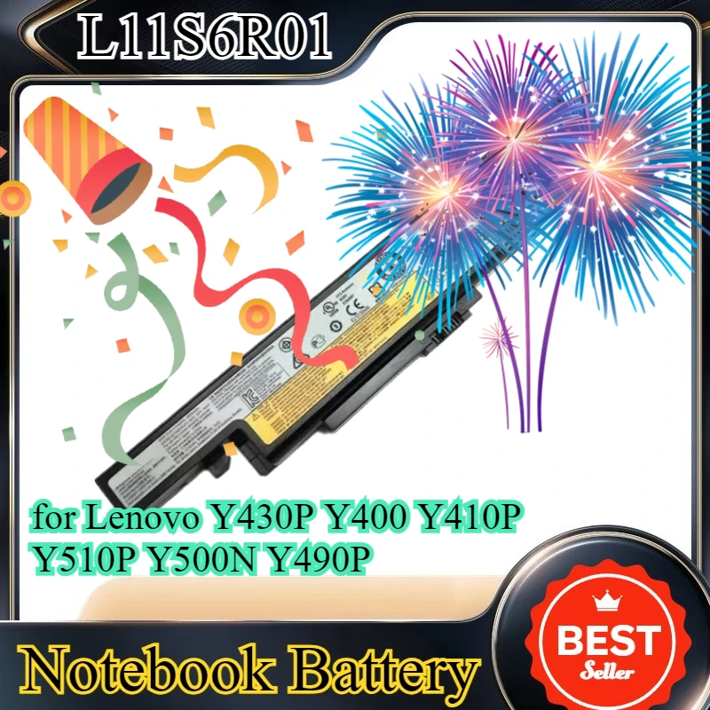 

L11S6R01 Rechargeable Battery Compatible for Lenovo Y430P Y400 Y410P Y510P Y500N Y490P