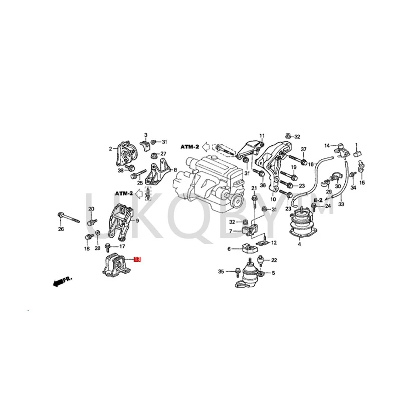 50840-S84-A81 CG5/CF9/RA6 Before the machine foot glue