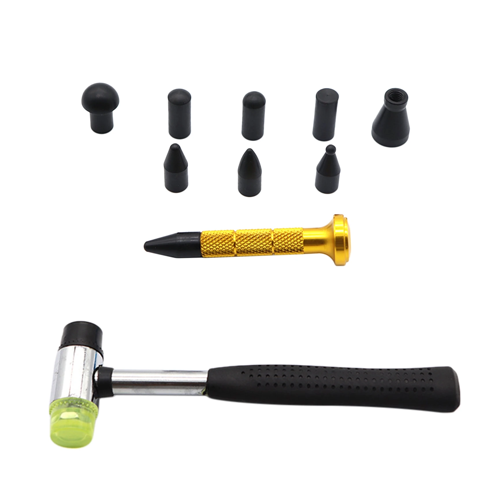 Car Body Paintless Dent Repair Tools Kits Knockdown Metal Tap Down Pen Dent Lifter Dent Fix Tools with 9