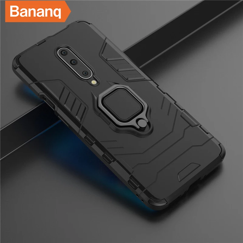 

Bananq Armor Phone Case For One Plus 11 6T 7 7T 8 8T 9 9R 10 Pro Shockproof Ring Holder Cover For One Plus Nord N200 N20 N10 5G