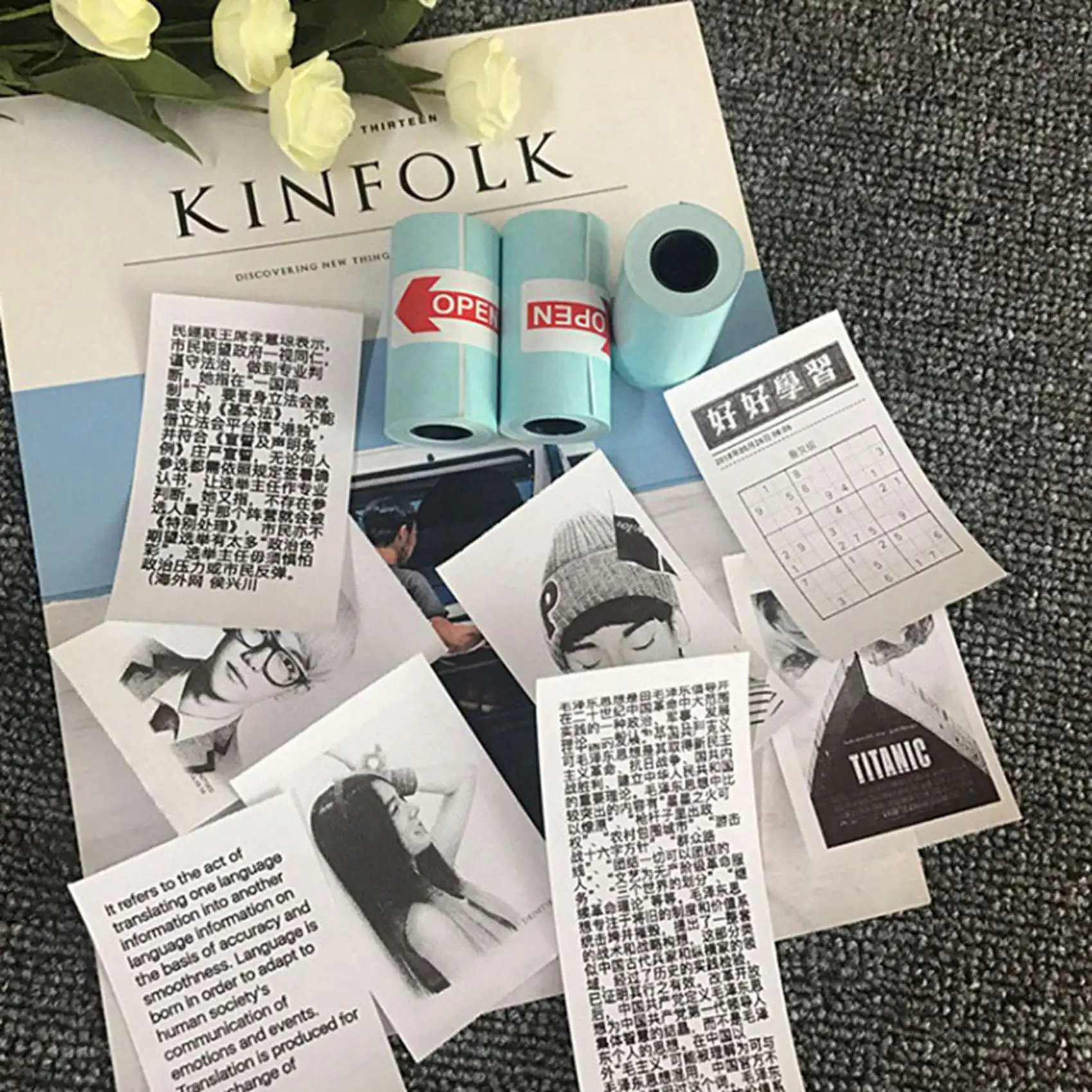 stylish-24-rolls-sticker-thermal-paper-57mm-x-30mm-self-adhesive-thermal-printer-for-paperang-printer-cash-register-pos-receipt