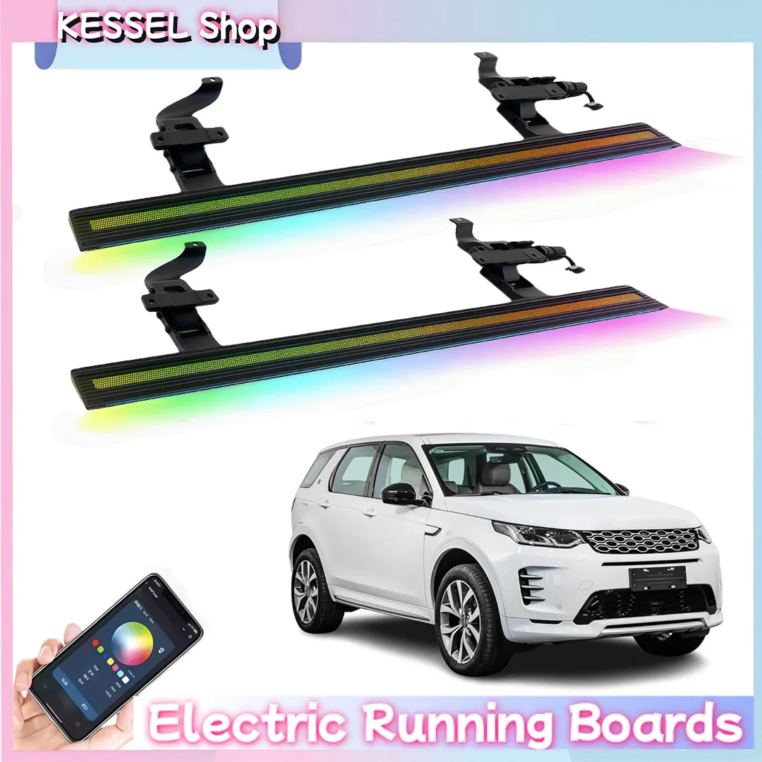 Power Side Step with LED Light Electric Running Boards fits for Land Rover Discovery Sport L550 2020-2025 Retractable Steps