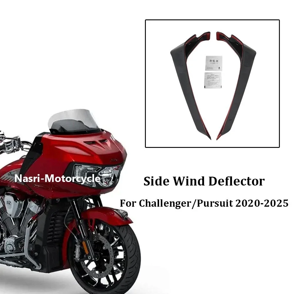 Image of Für Indian Challenger Pursuit Limited Dark Horse 112 PowerBand 2020–25 NEU Motorradverkleidung Seitenwindabweiser Windabweiser