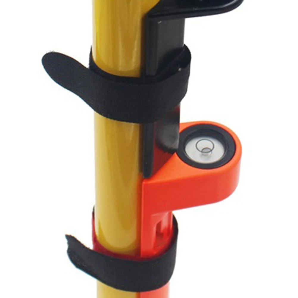 Centering Pole Carbon Fiber Pole Leveler Bubble Assembly Right-Angle Level Strap Portable Vertical Level Orange