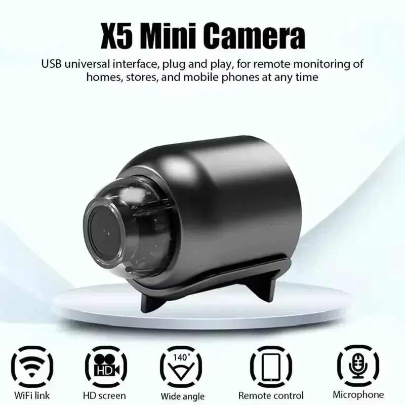 X5 Camera 1080P HD Wifi Wireless Night Vision Motion Detection Video Camera Home Security Camcorder Audio Video Recorder 2026 image 3