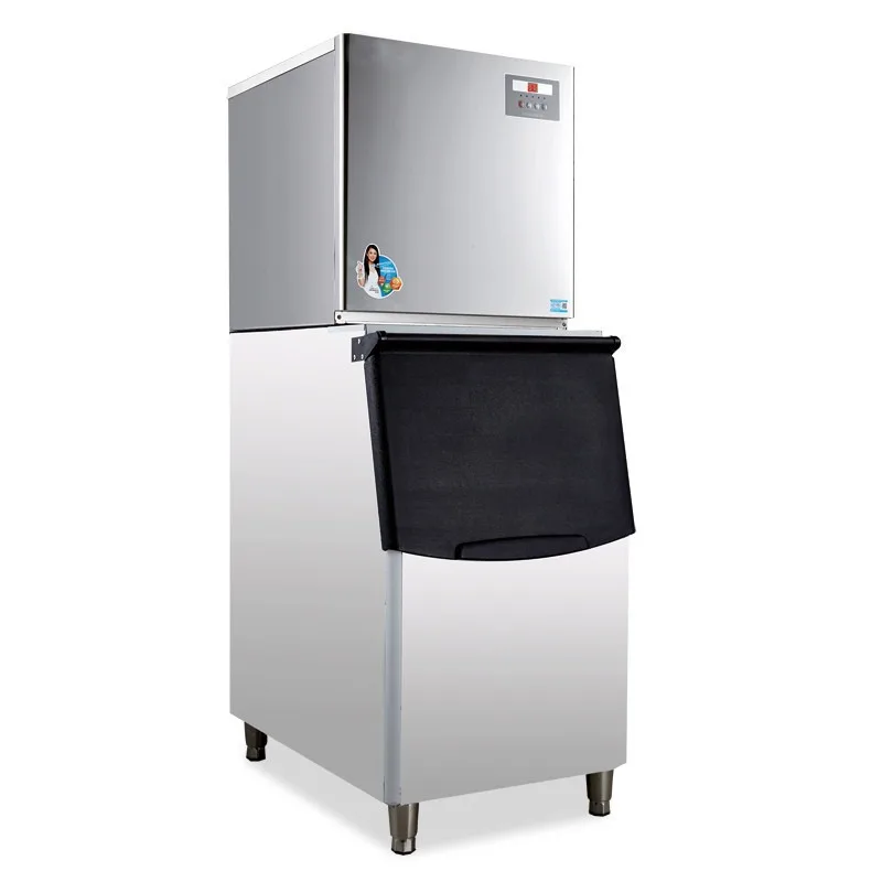 

Ice machine Commercial milk tea shop 500kg large capacity Fully automatic square ice cube making machine Water cooling