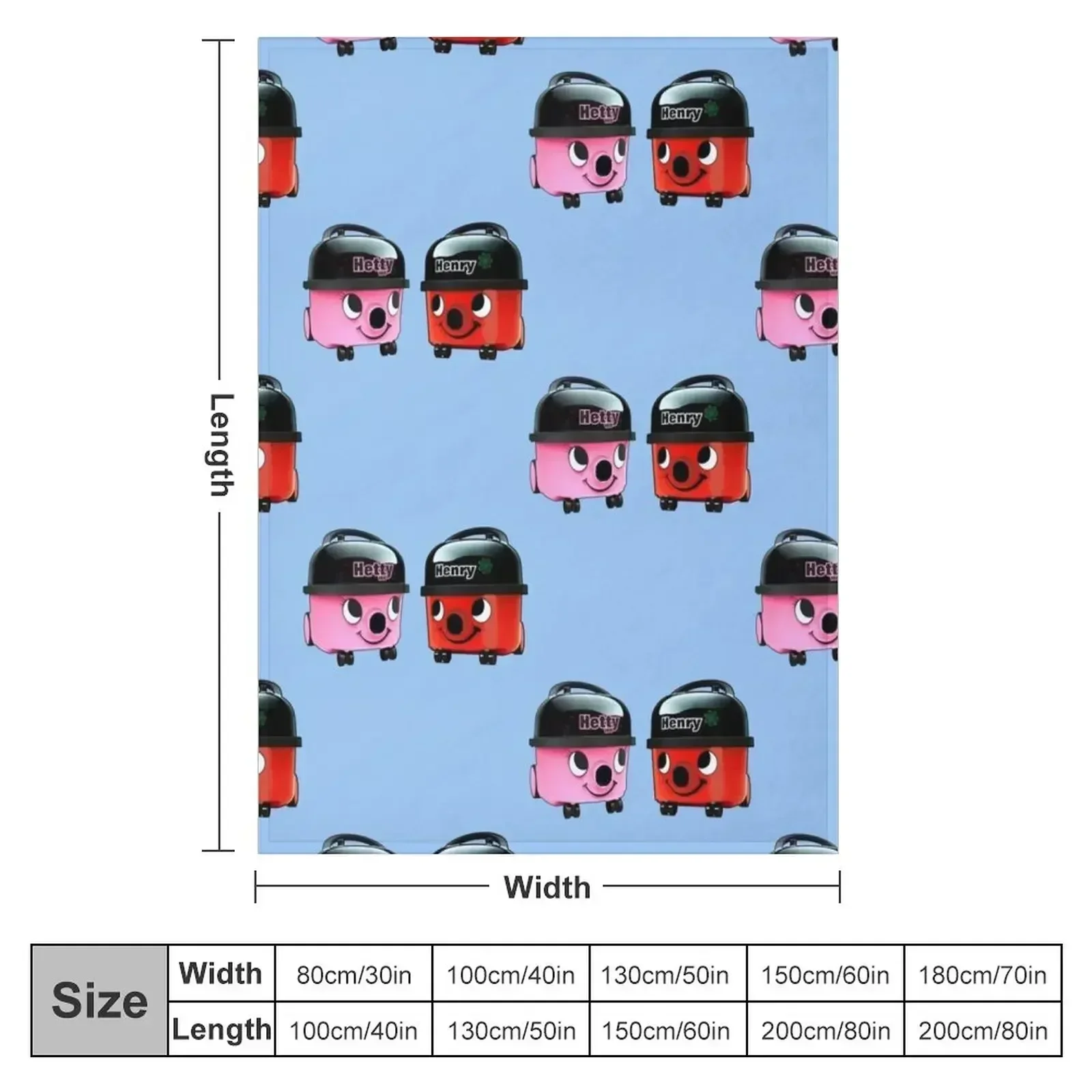 henry hoover Throw Blanket Personalized Gift Hair Beach Comforter Moving funny gift Blankets
