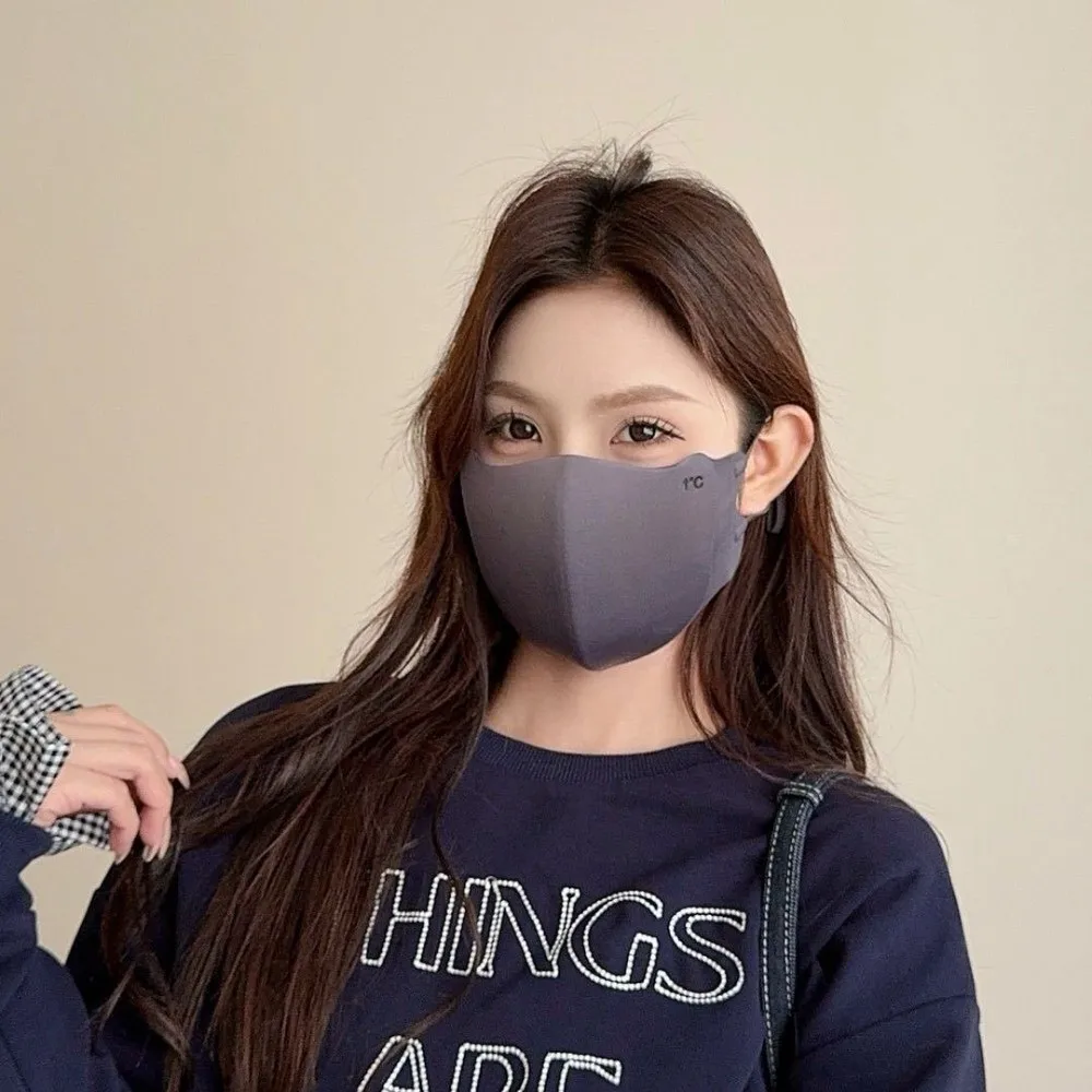 قناع دافئ جديد قابل للتنفس قابل للغسل بدون أثر حجاب للوجه مقاوم للغبار وقابل للتعديل للوجه جيني للتزلج في الهواء الطلق وركوب الدراجات #5