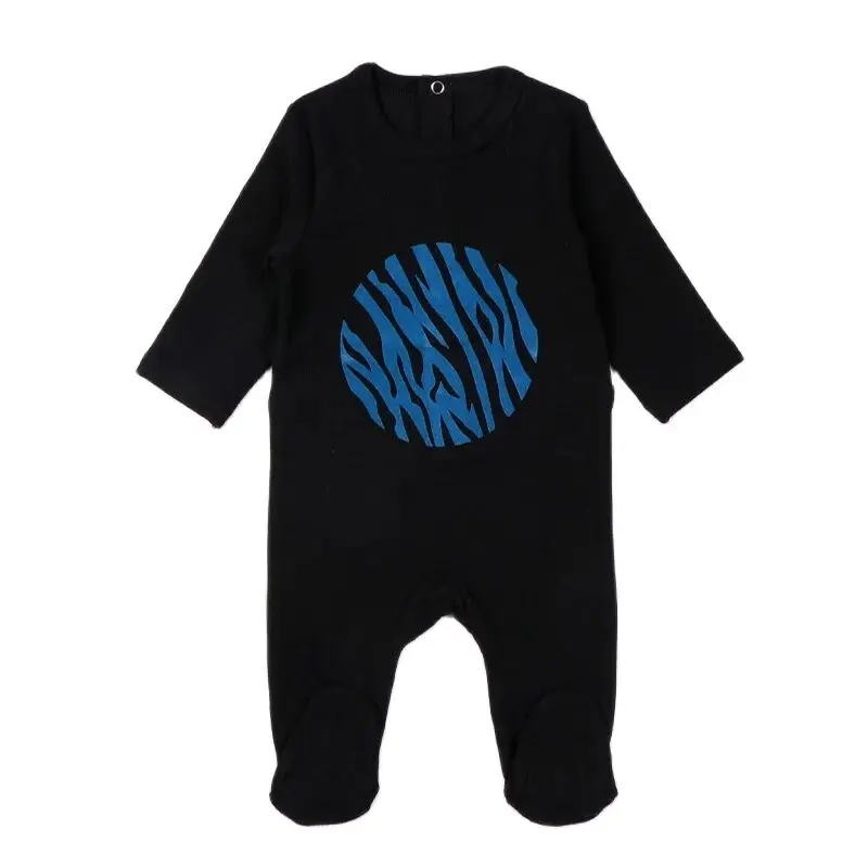 Baby romper pyjamas kids clothes long sleeves children clothing heart star baby overalls Ribbed boy girls clothes footies romper