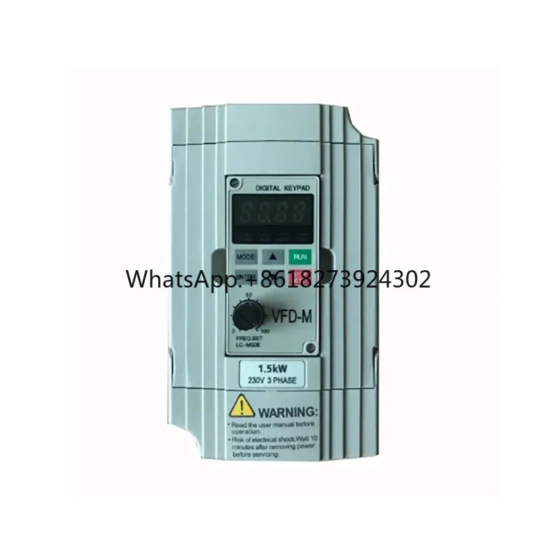 New VFD015M23A VFD-M Inverter AC Motor Drive 3 Phase 220V 1.5Kw 2HP 7A 400HZ