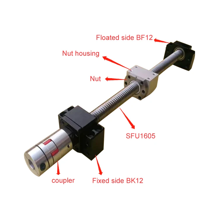

SFU1605 Assembly Customized 1205 Ball Screw Set with Stepper Motor