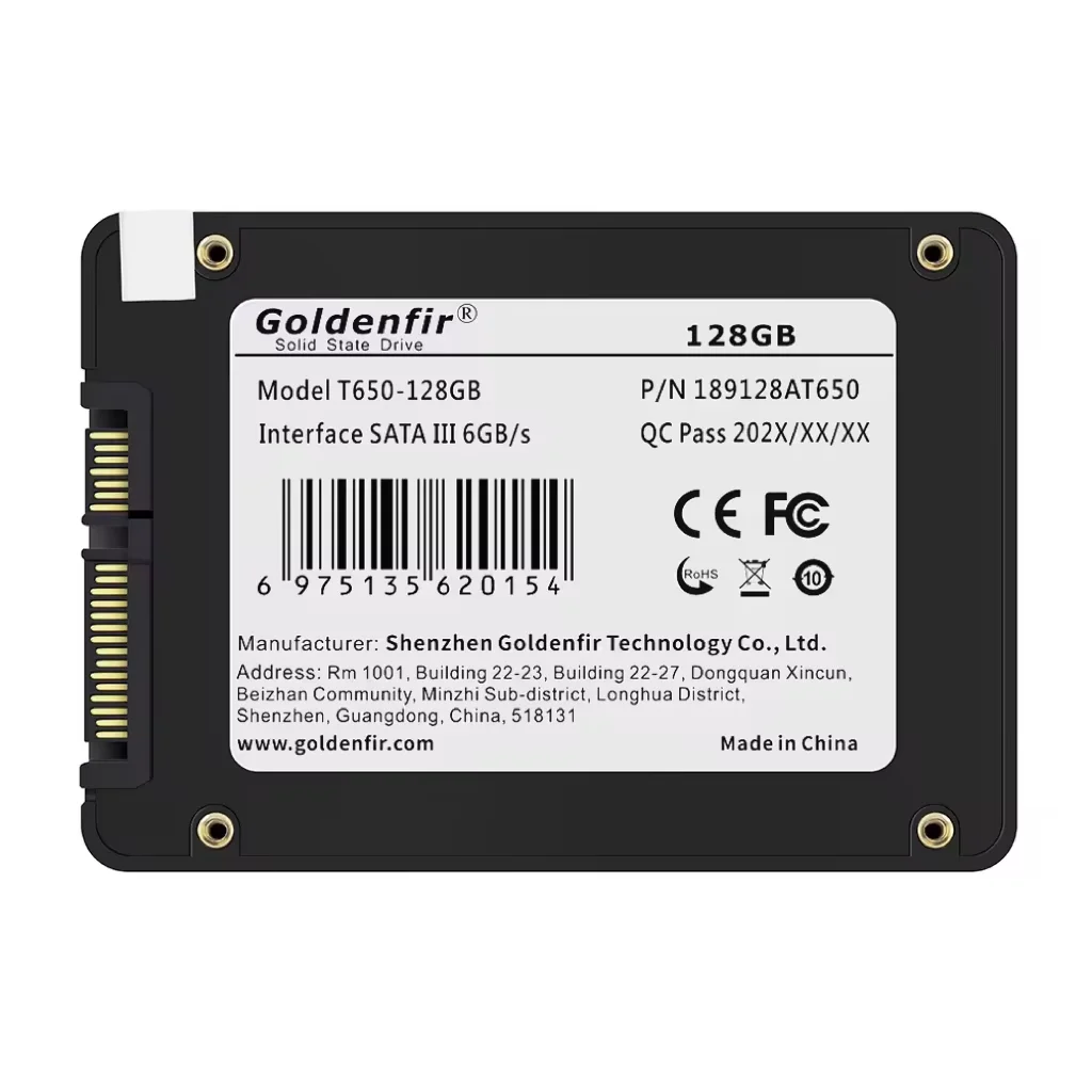 Goldenfir ssd 2.5 بوصة 120 جيجابايت 128 جيجابايت 240 جيجابايت 256 جيجابايت 360 جيجابايت 480 جيجابايت 512 جيجابايت 1 تيرا بايت 2 تيرا بايت محرك أقراص عالي الدقة للألعاب