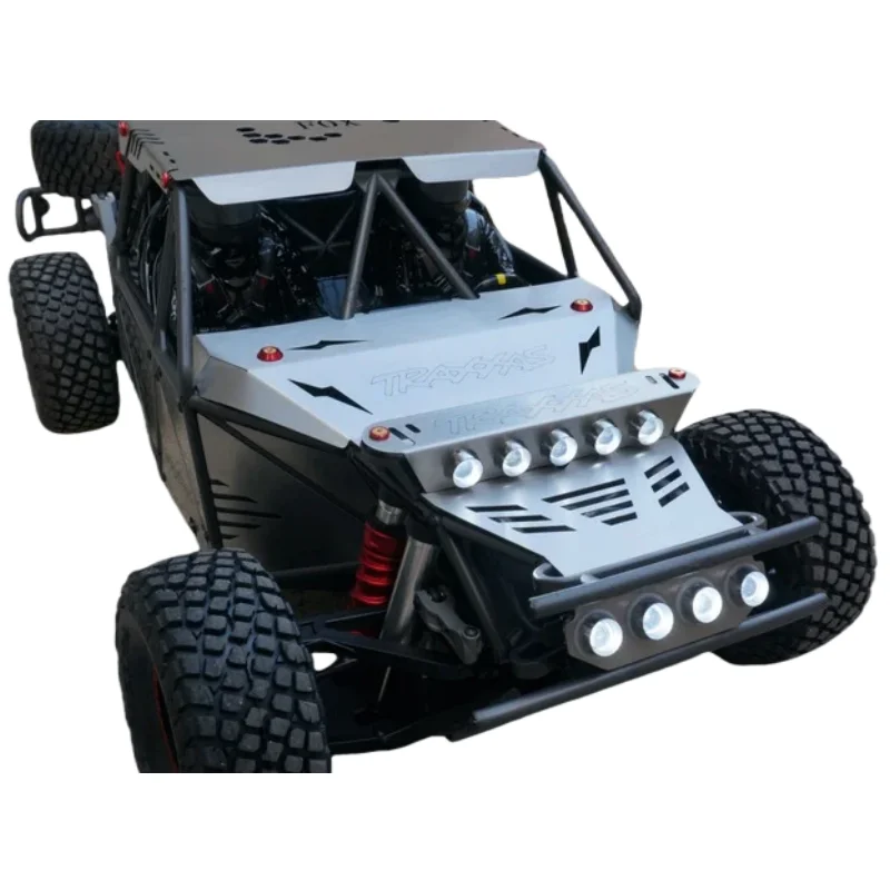Steel Hull Armor Hood Top Cover Side Panel with LED Light for 1/7 Traxxas UDR Unlimited Desert Racer