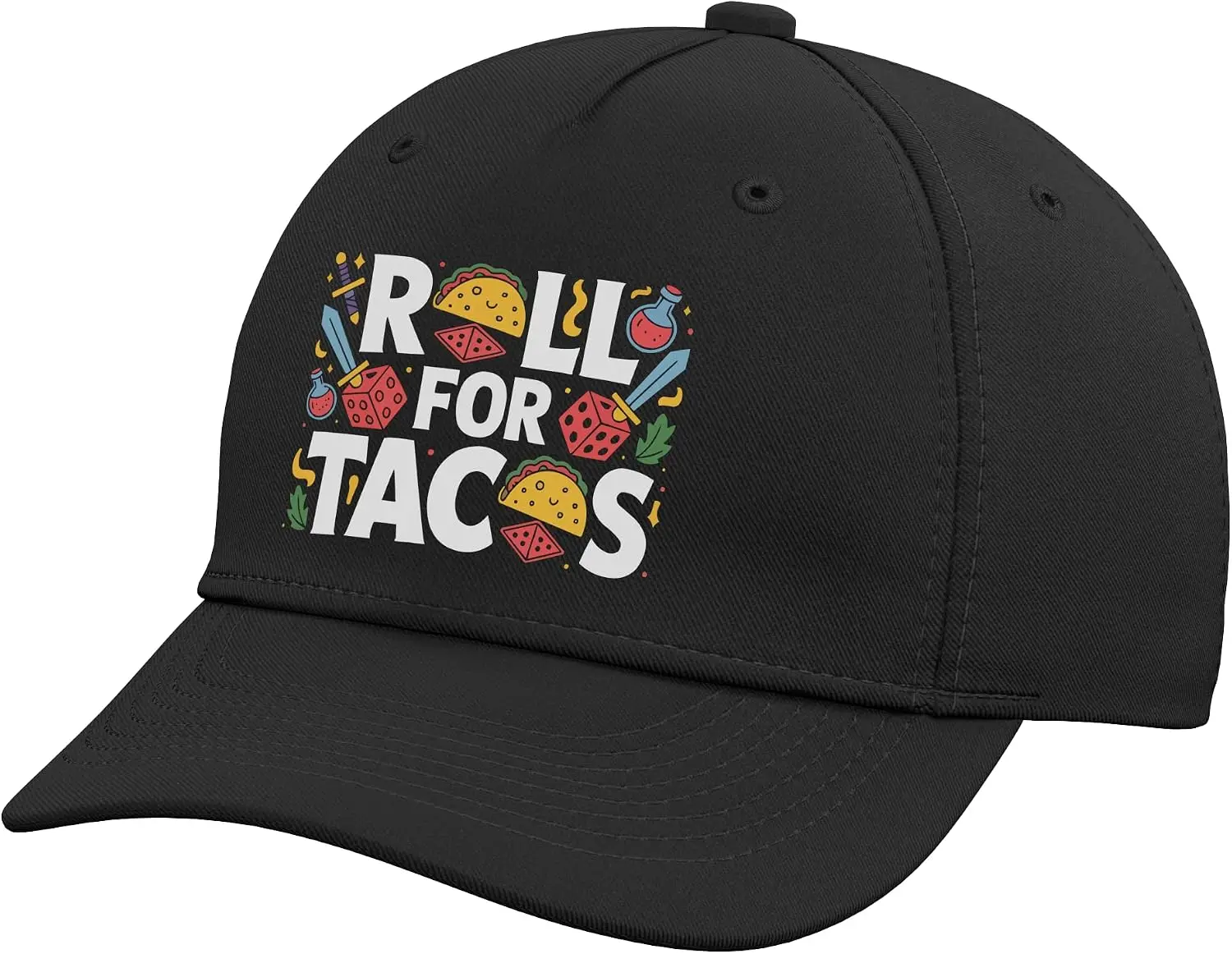 RPG Master D20 Role Playing Board Game Funny Gaming Adjustable Baseball Hat Cartoon-patterned Hat  Couple Hip-Hop Hat
