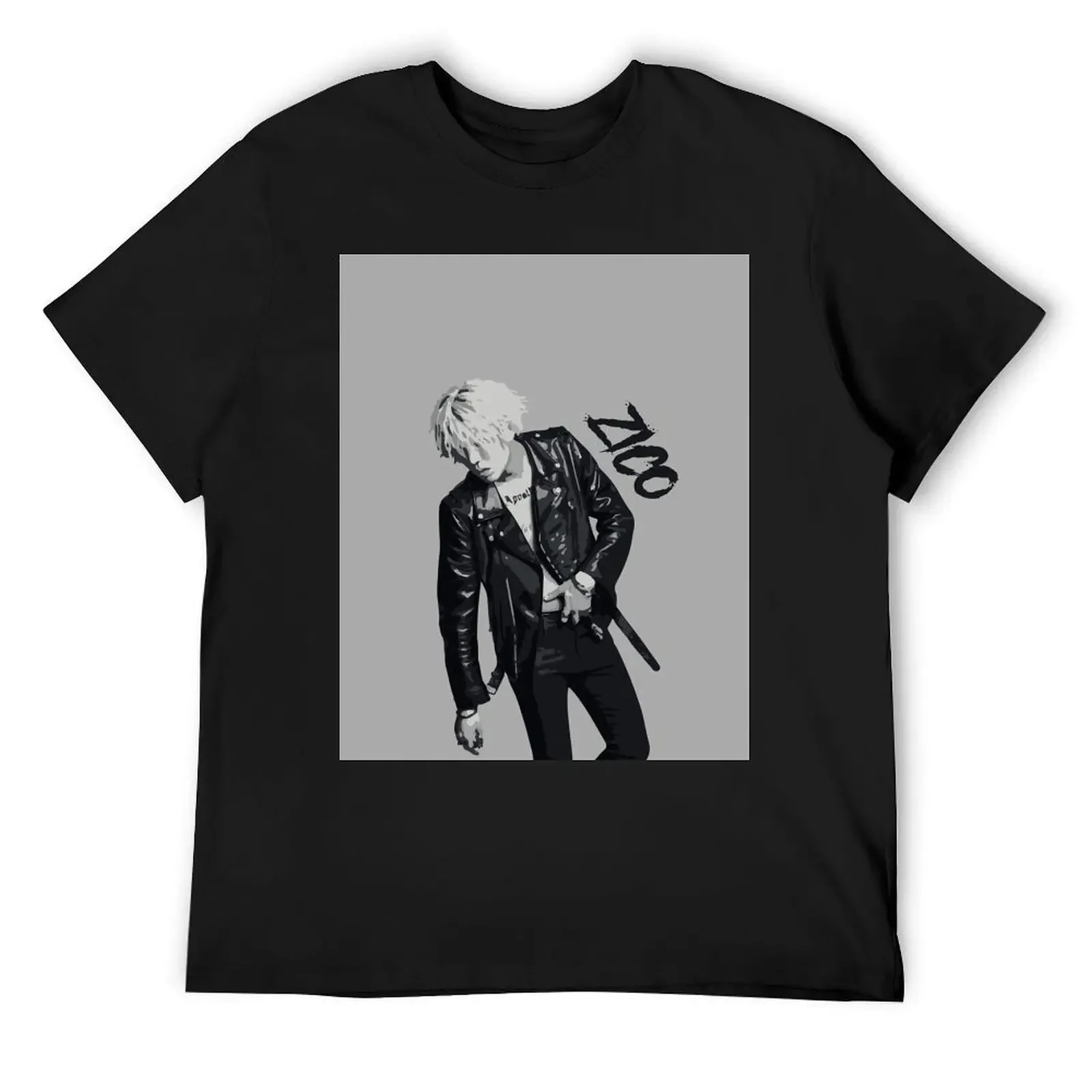 Zico black&white. (Block B) T-Shirt quick-drying anime stuff basketball graphic tees men clothing