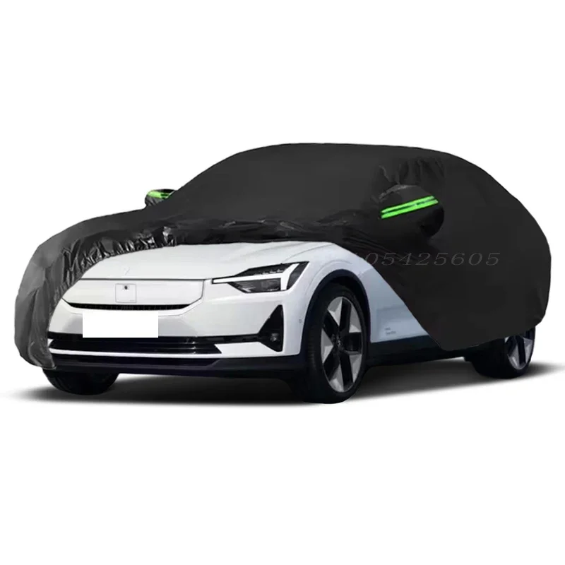 For Polestar 2 Car Cover Outdoor Sun Shade Rain Snow Dust Frost Resistant Anti-UV Cover Waterproof All Weather for Automobiles
