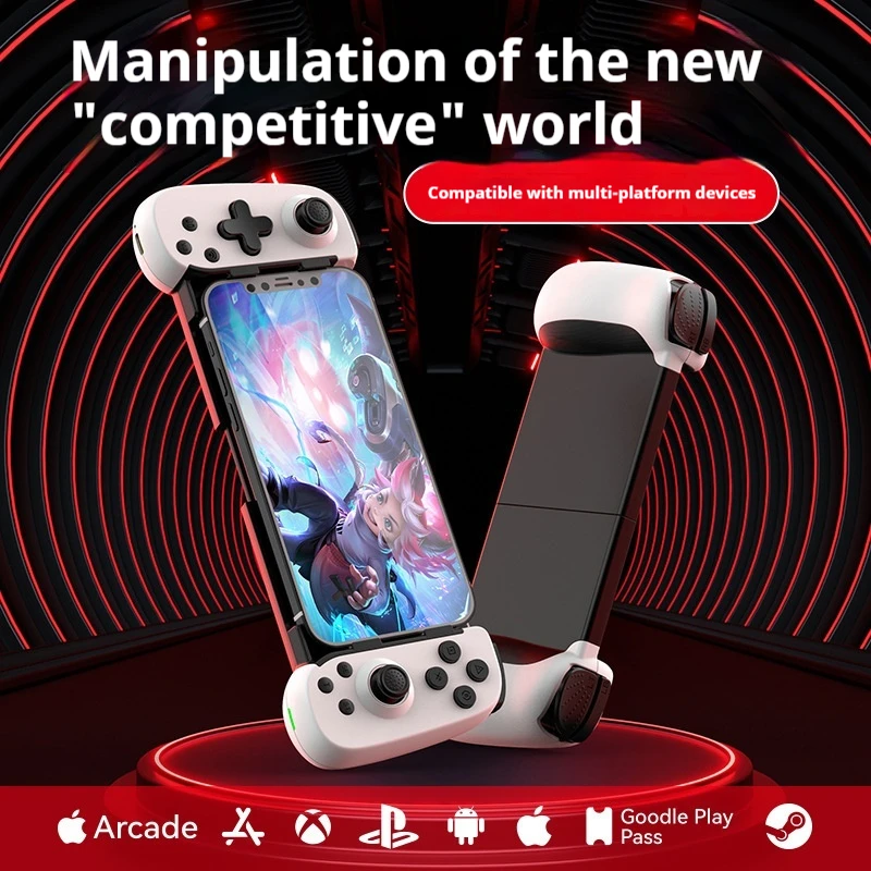 

YOAINGO New D6 Phone Stretching Game Controller Dual Hall Sen sing Wireless Bluetooth Switch NS Android iOS computer Halloween