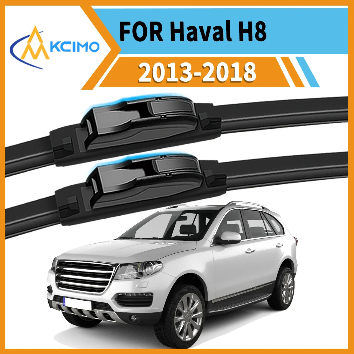 

Maximize Your Visibility 2PCS Wiper Blades for Haval H8 2013-2018 All-Season Clarity Easy Install Safe Driving Confidence