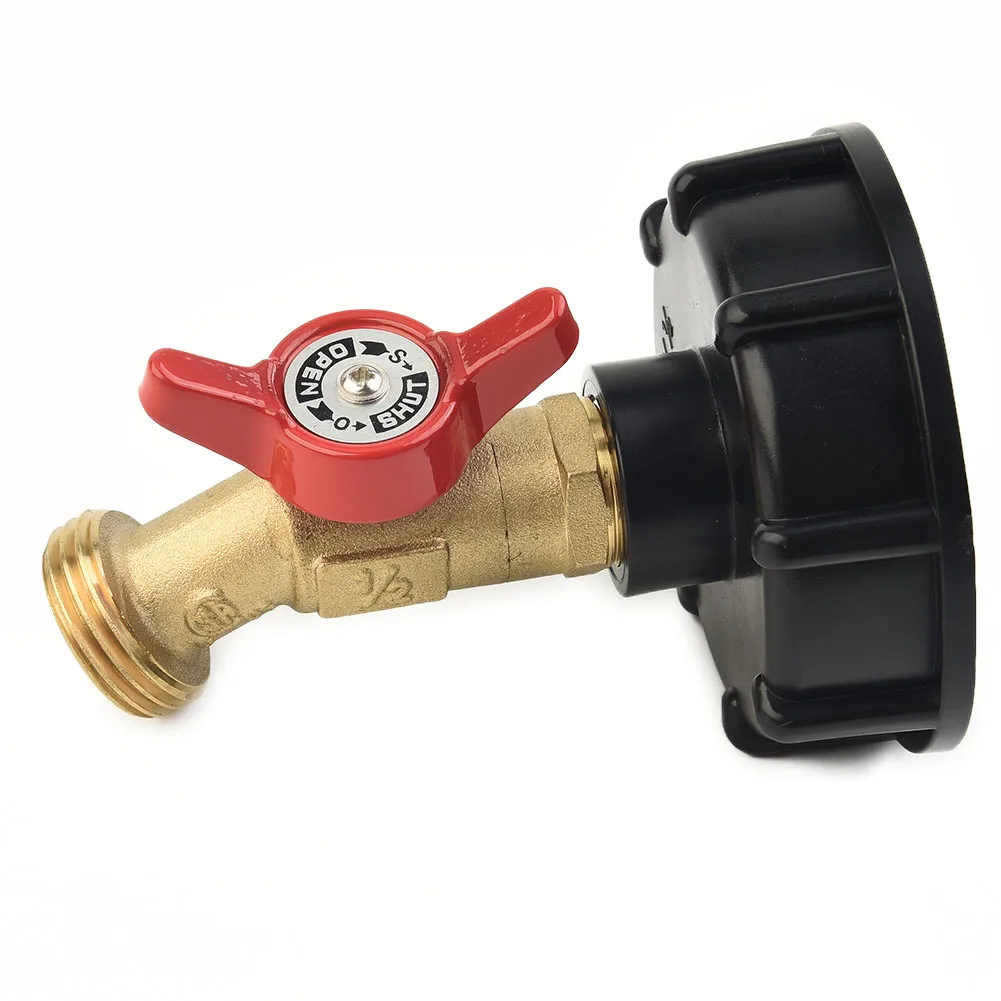 

IBC Water Tank Adapter 275-330 Black Copper Faucet Water Gallon UK European IBC Containers IBC Tote Accessories