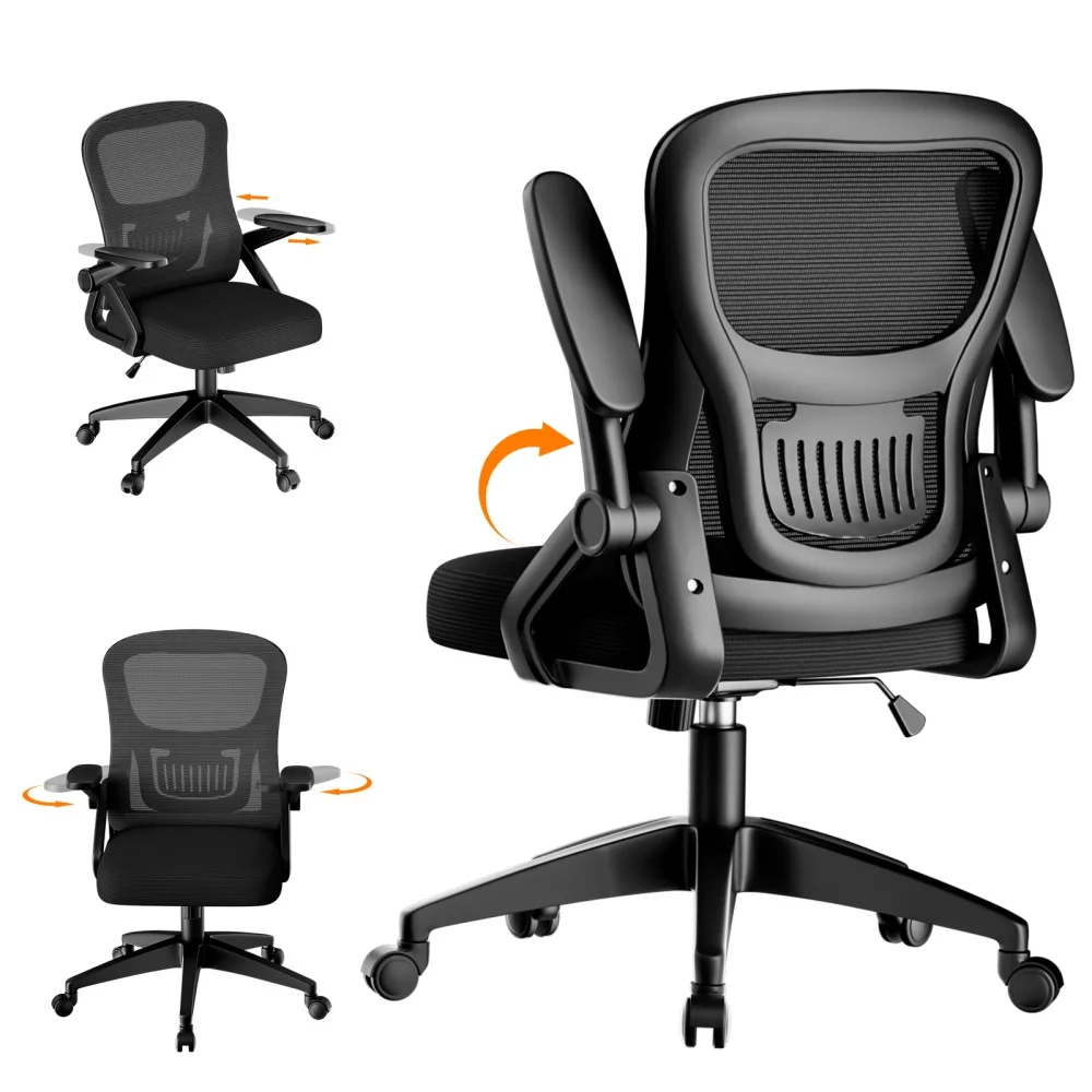 

Ergonomic 3D 360-degree Rotary Anti-Fall Design Executive Office Chair Nylon Mesh Chair 3D Adjustable Armrest Height Hospital