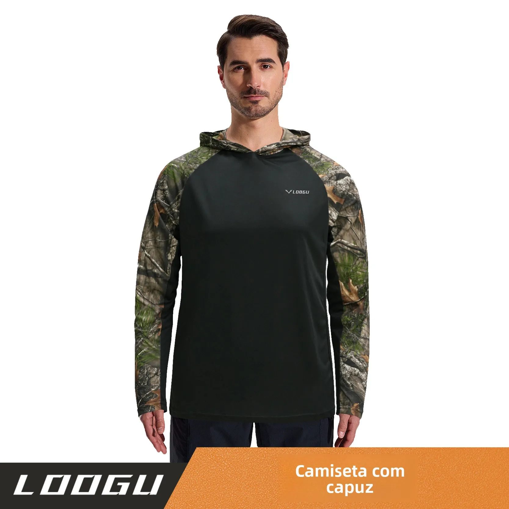 men's-camouflage-long-sleeve-hoodie-thin-sun-protection-outdoor-fishing-hiking-t73-large-size-polyester-spring-autumn