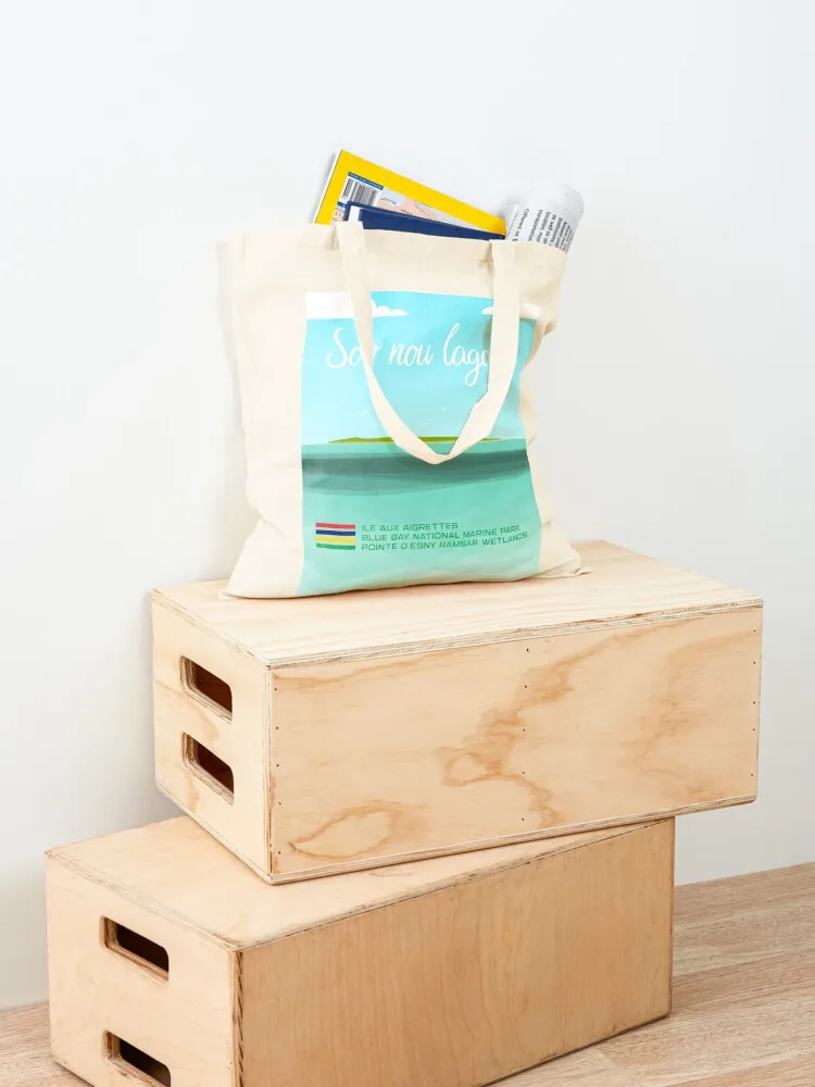 Sov nou lagon Mauritius Tote Bag Handbags women Portable shopping bag Big bag Large bags for women