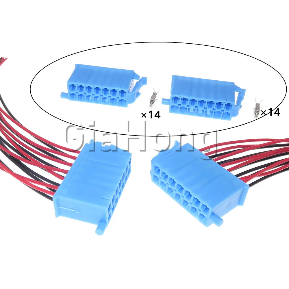 

1 Set 14 Ways AC Assembly Automotive Modified Wiring Plug Auto Socket Car Cable Harness Connector